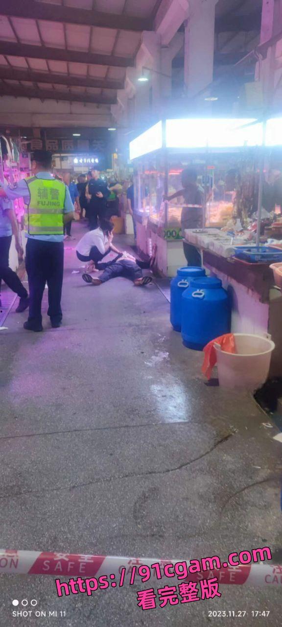 广东中山小榄菜市场杀人案全曝光！老婆偷情被抓 绿帽老公持刀桶男小三！-5